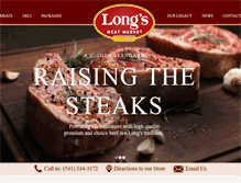 Tablet Screenshot of longsmeatmarket.com